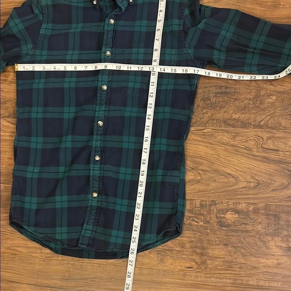 J.Crew Mercantile Men's 100% Cotton Slim Gingham-Plaid Flannel Shirt, Sz. XS.
